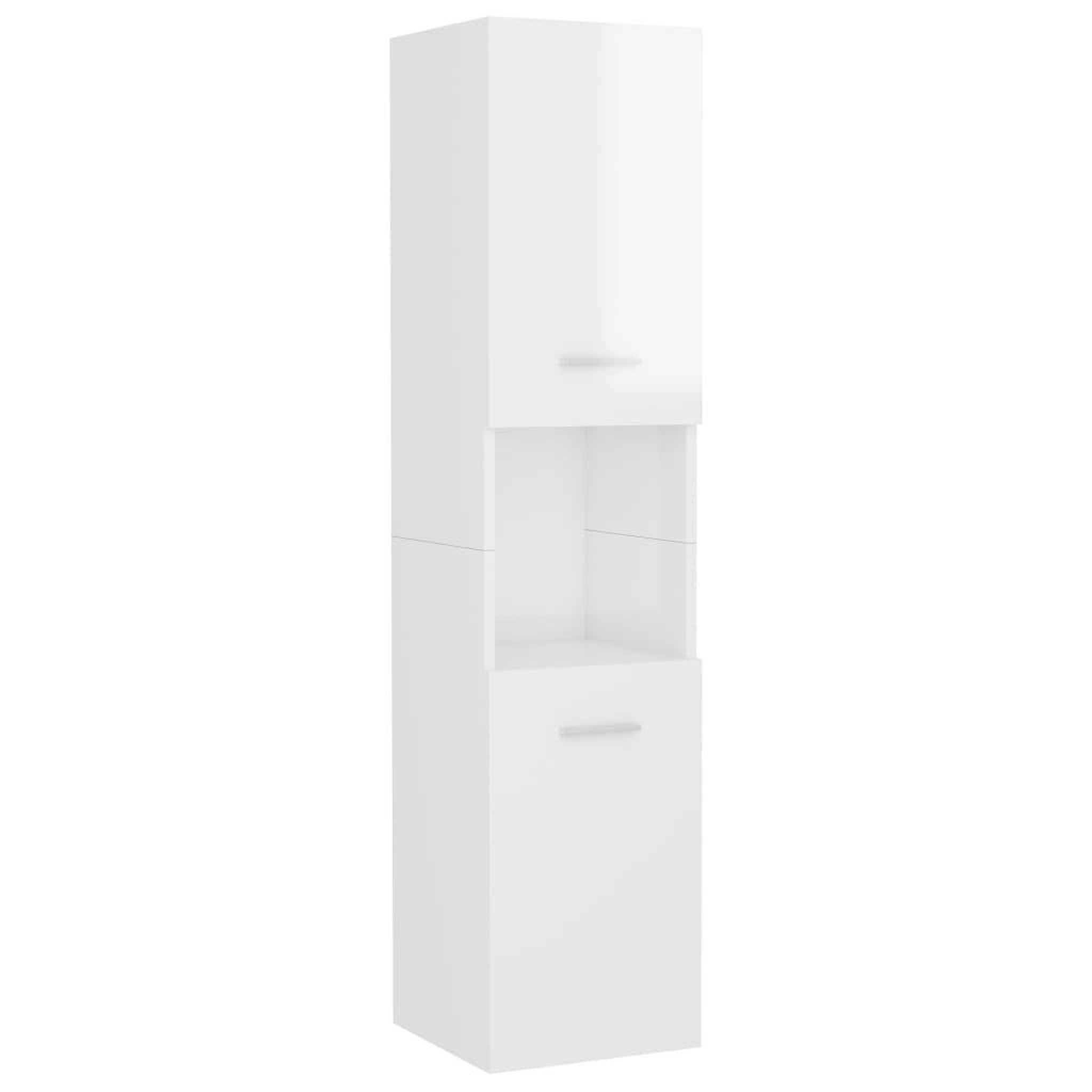 Voir la diapositive 4 : VIDAXL Ensemble de meubles de salle de bain Blanc brillant Agglomere