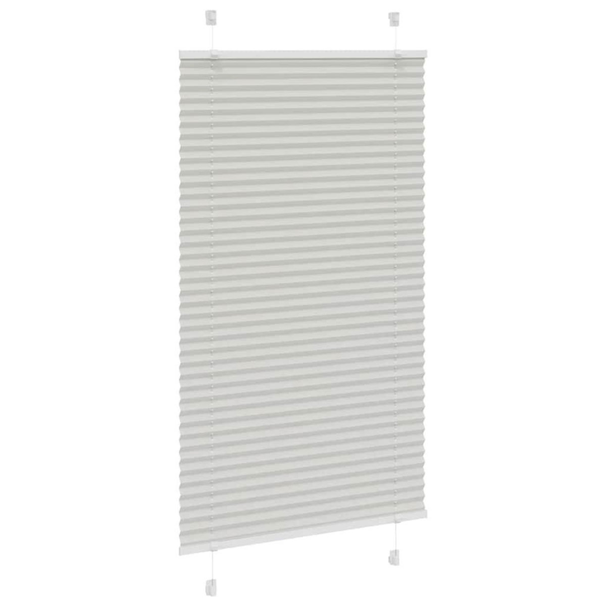 VIDAXL Store plisse gris clair 80x150 cm largeur du tissu 79,4 cm