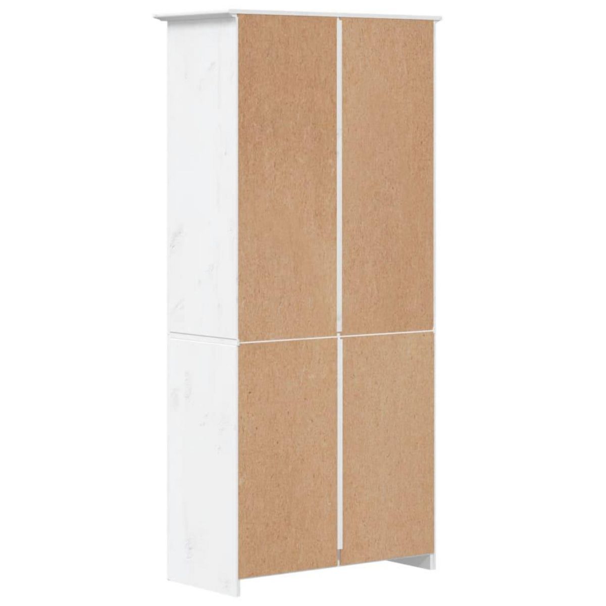 VIDAXL Bibliotheque BODO blanc 82x40x173 cm bois pin massif 5 niveaux