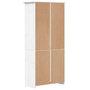 Voir la diapositive 5 : VIDAXL Bibliotheque BODO blanc 82x40x173 cm bois pin massif 5 niveaux