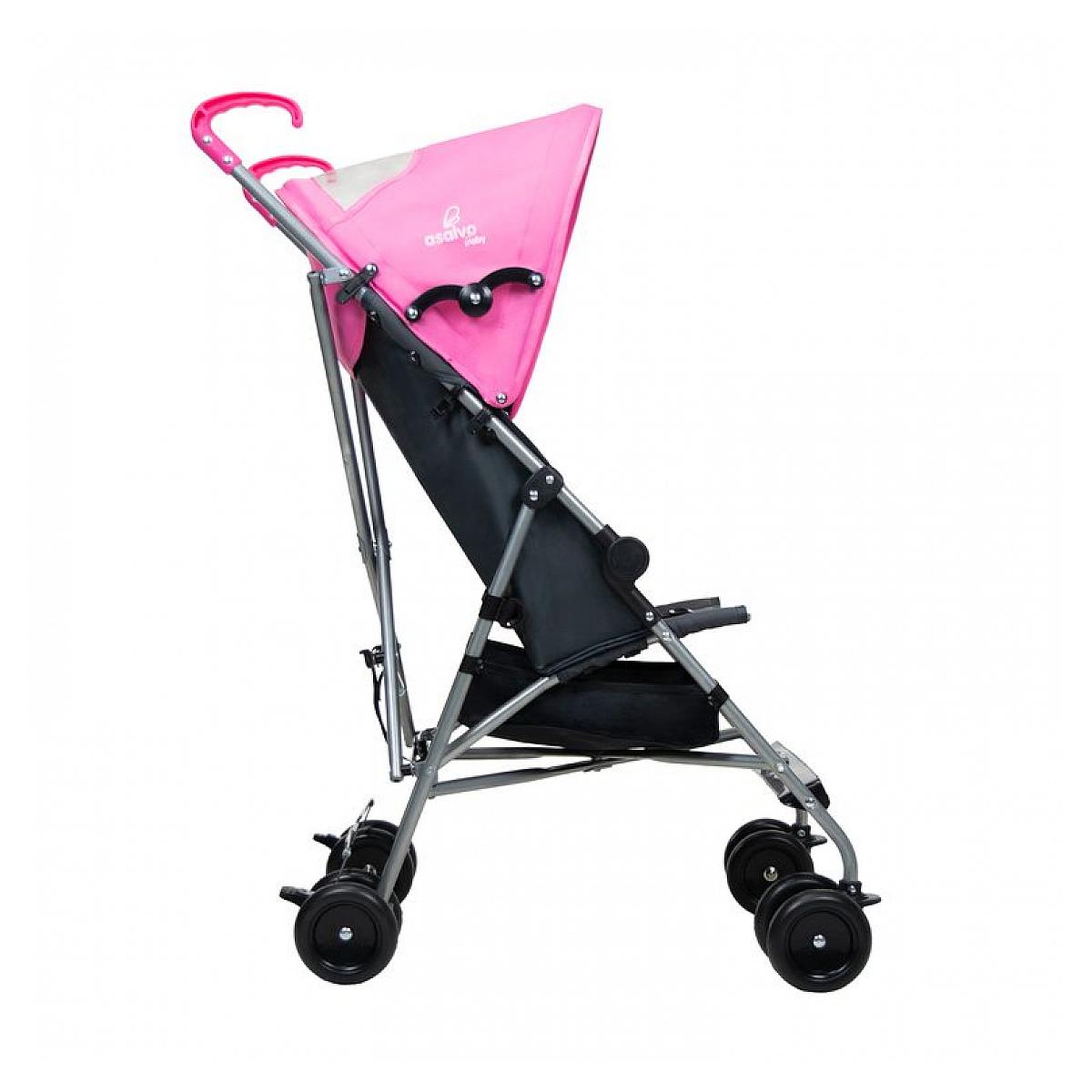 Voir la diapositive 3 : Asalvo Poussette Enzo Candy rose noir