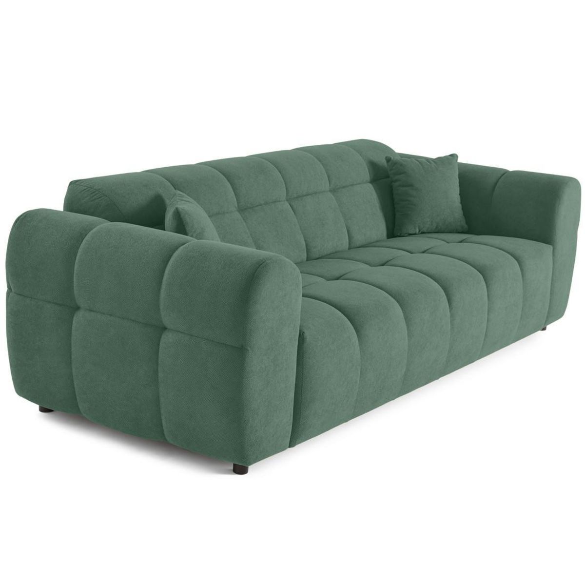 LISA DESIGN Ray - canapé droit 3 places en tissu texturé