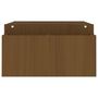 Voir la diapositive 6 : VIDAXL Support de moniteur Marron miel 100x27,5x15 cm Bois pin solide