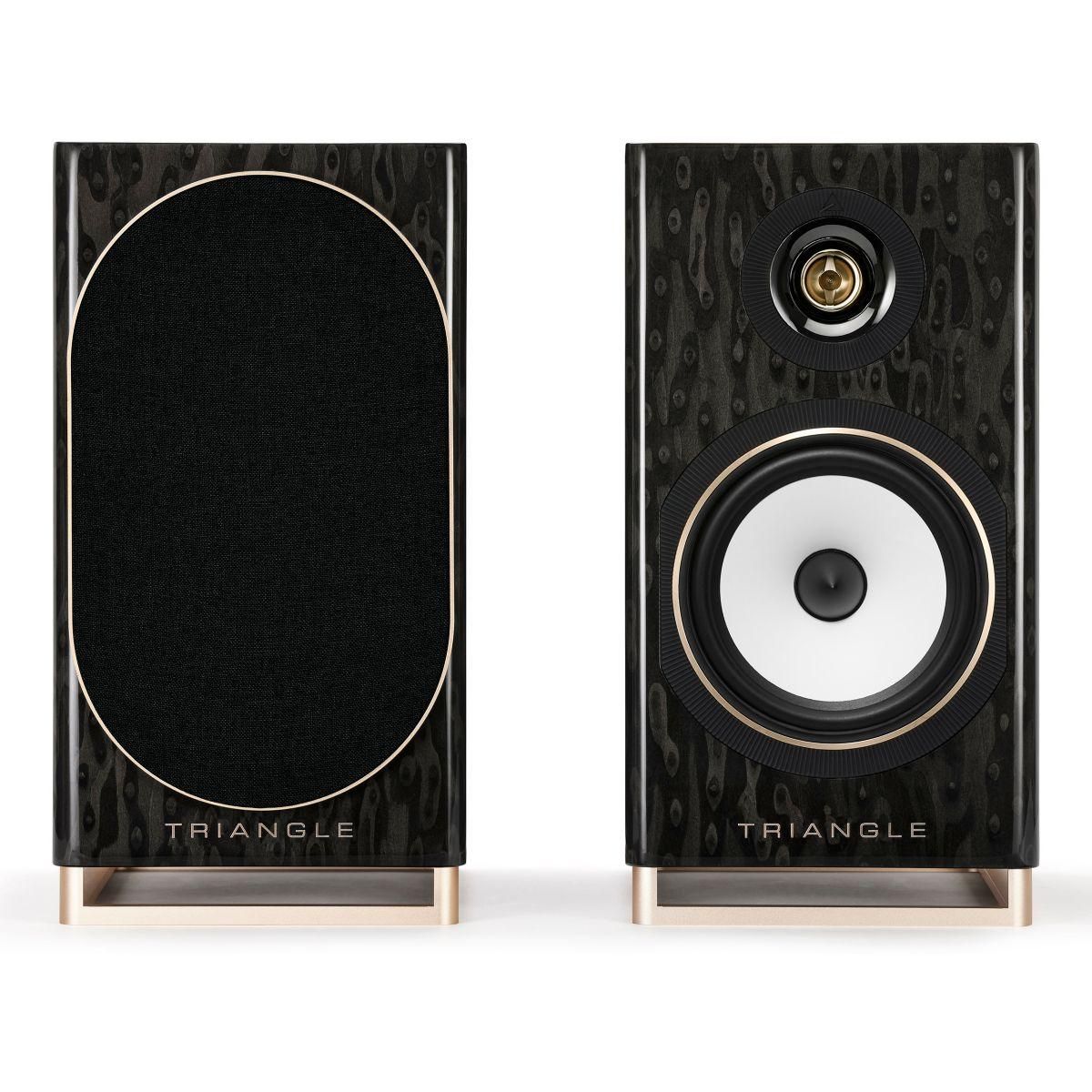 Triangle Enceinte bibliothèque active Capella Etoile Noire