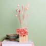 RICO DESIGN Support en bois pour fleurs séchées blanc - 8 x 8 x 8 cm