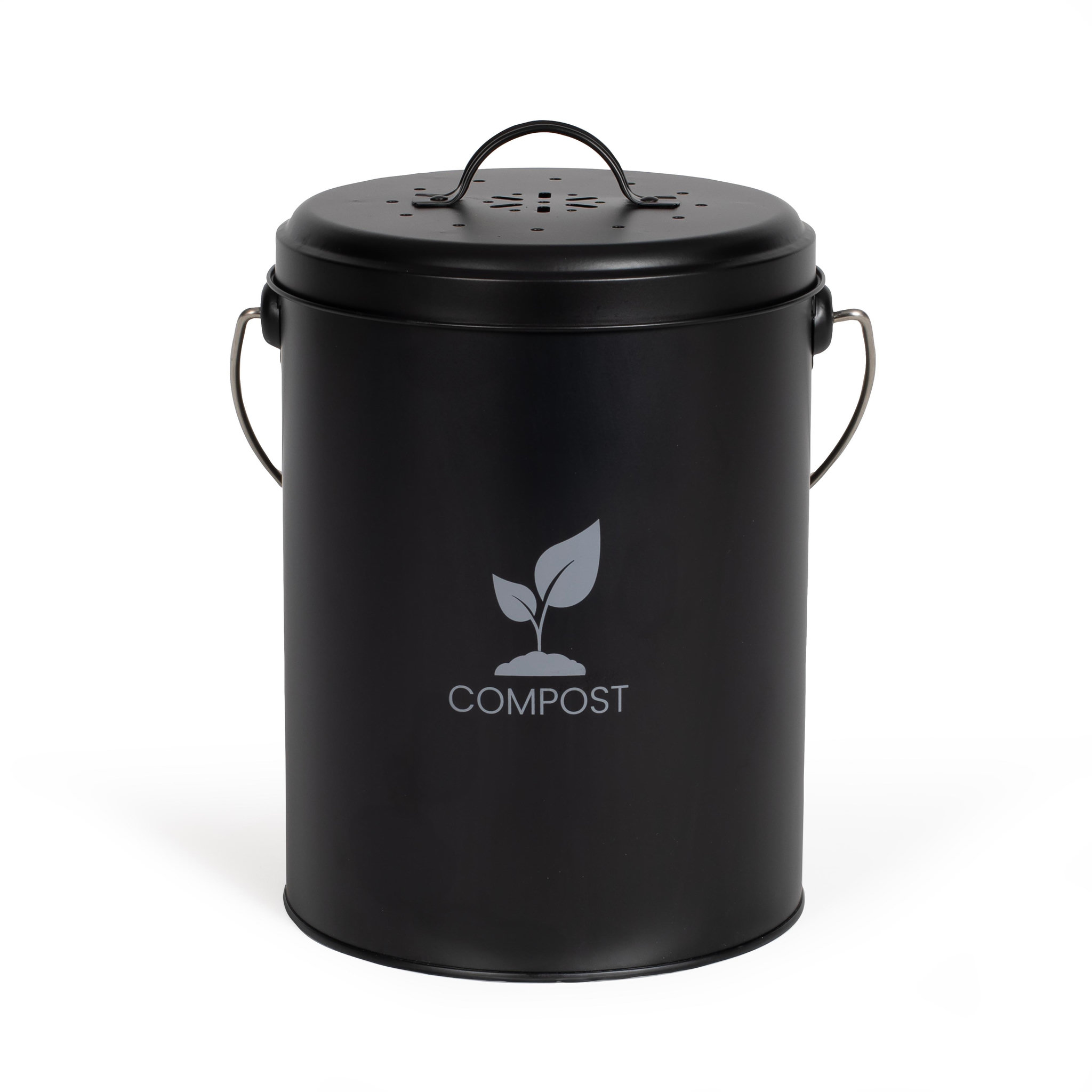 LIVOO Seau à compost de cuisine 6l noir - mes154n