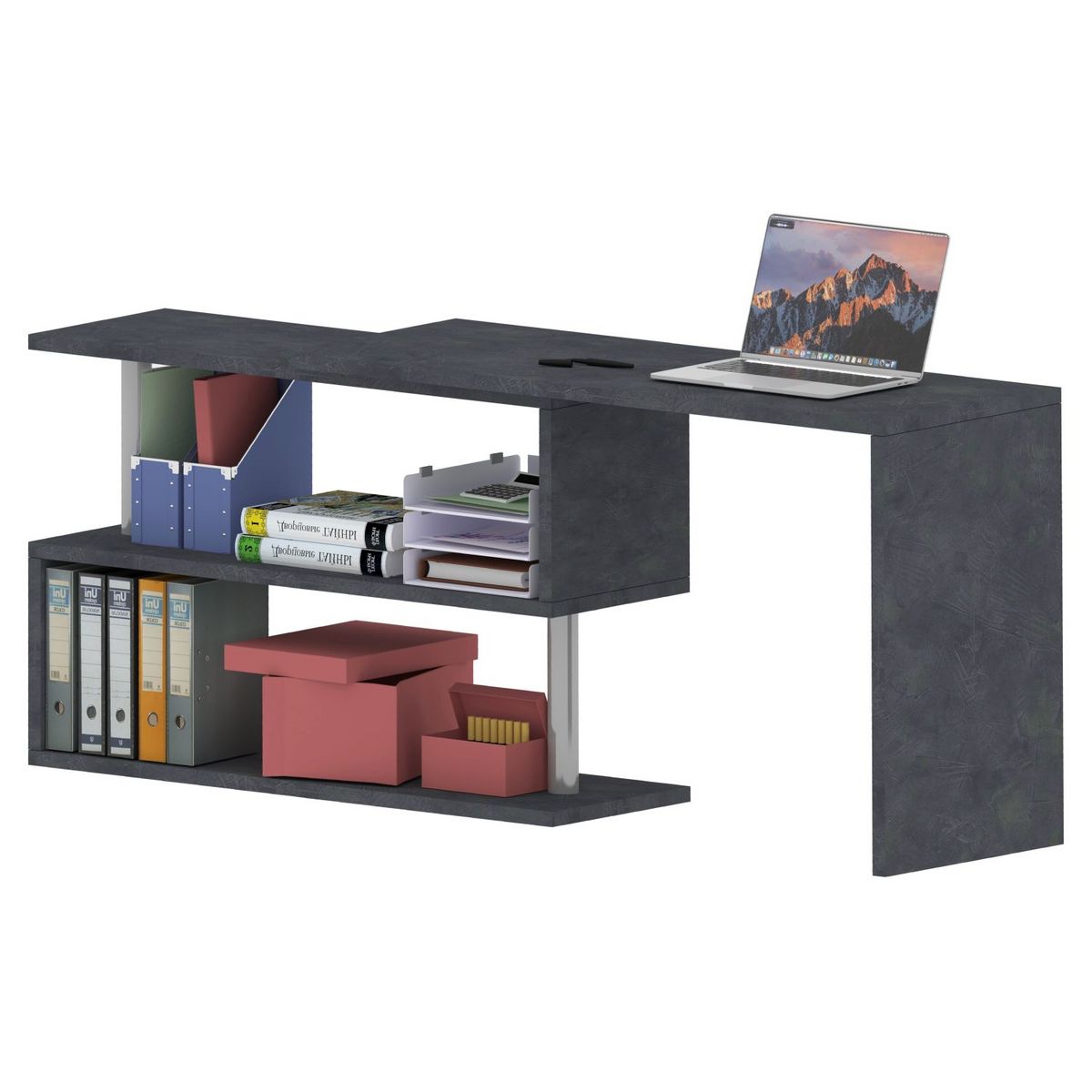 Bureau modulable droit ou d'angle 120/177cm ALTO
