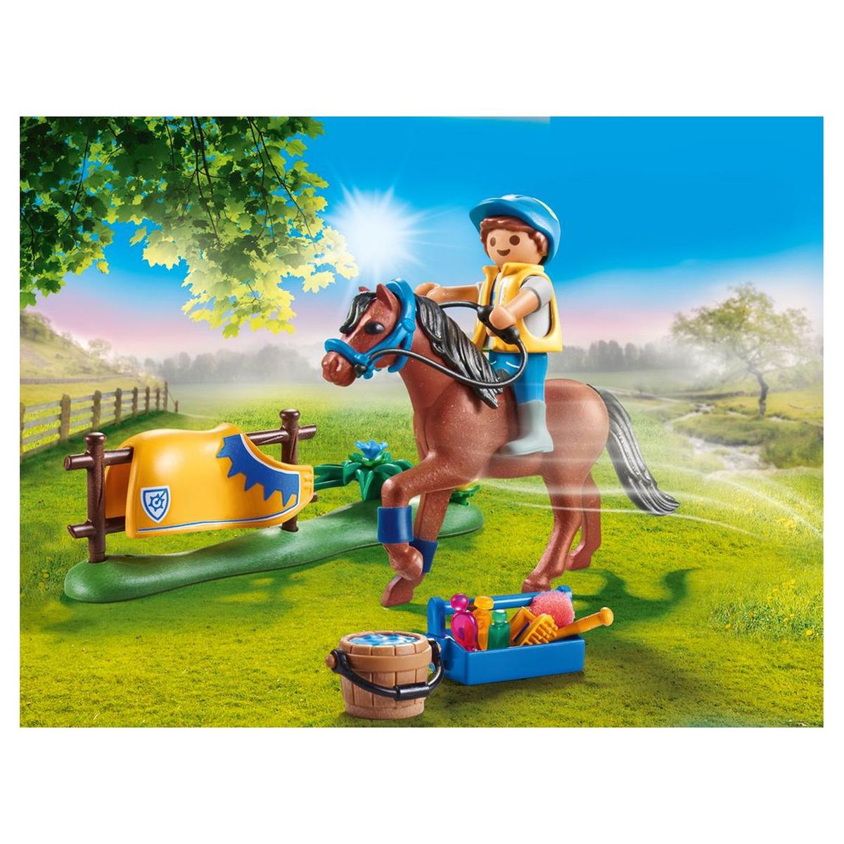 PLAYMOBIL 70523 - Country - Cavalier avec poney brun