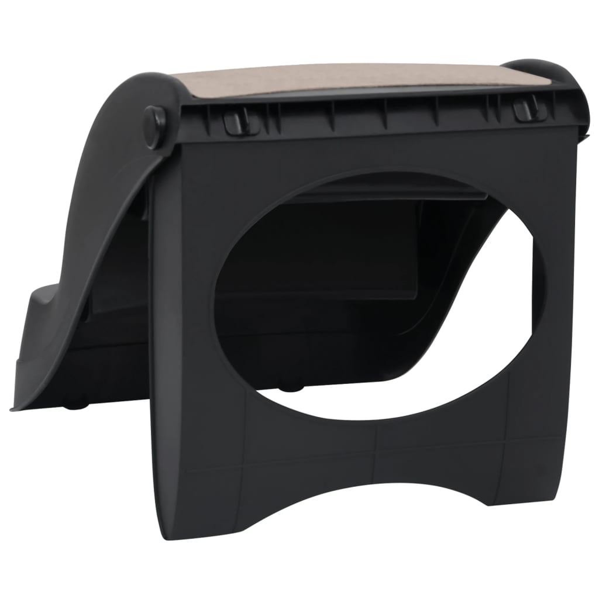 Voir la diapositive 5 : VIDAXL Escalier pliable a 3 marches pour chiens Noir