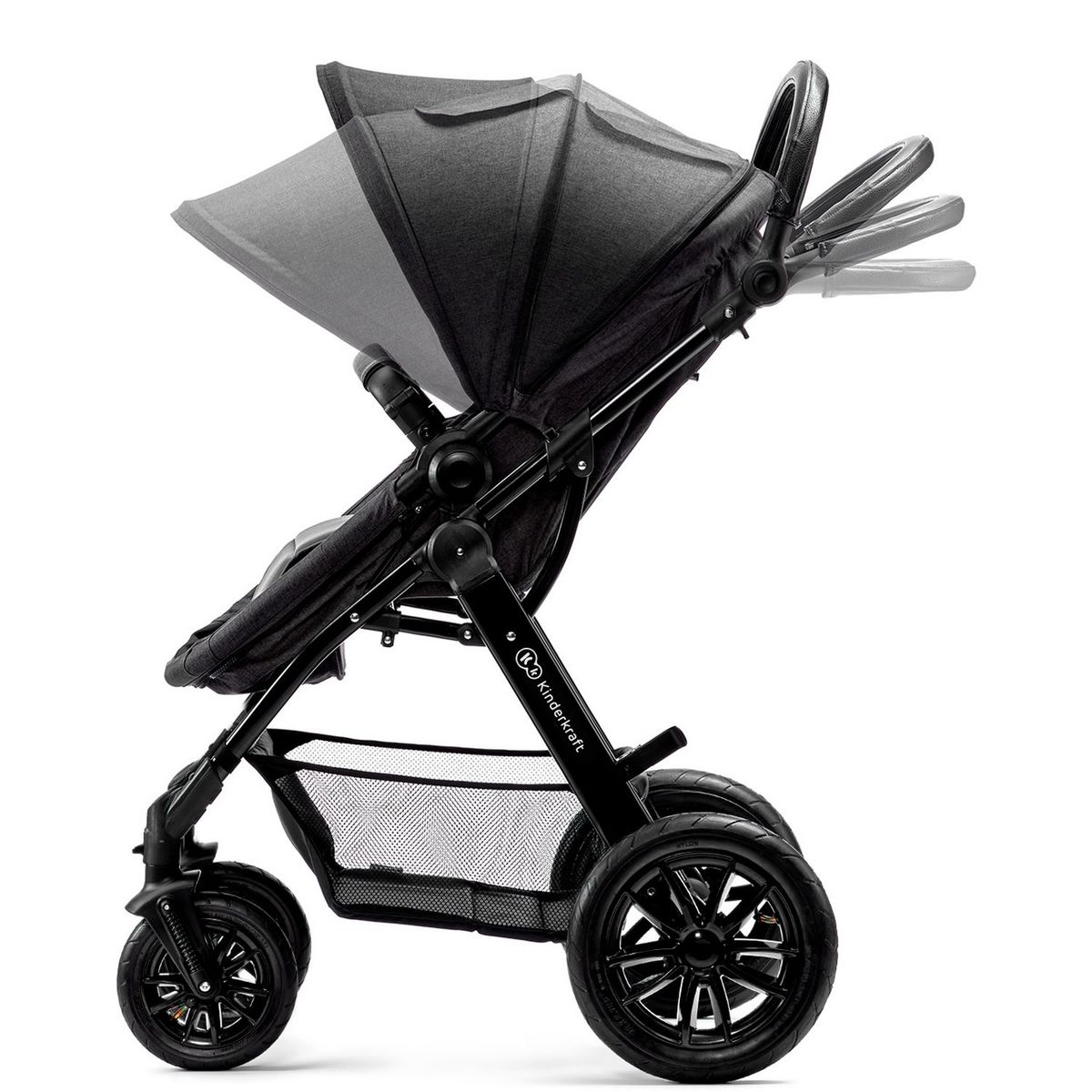 KINDERKRAFT Poussette 3en1 Moov noir bébé 