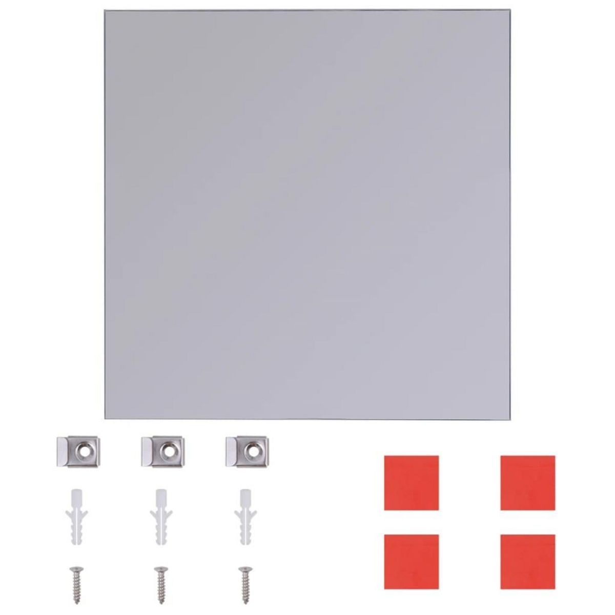 VIDAXL Carreaux de miroir sans cadre 16 pcs 20,5 cm