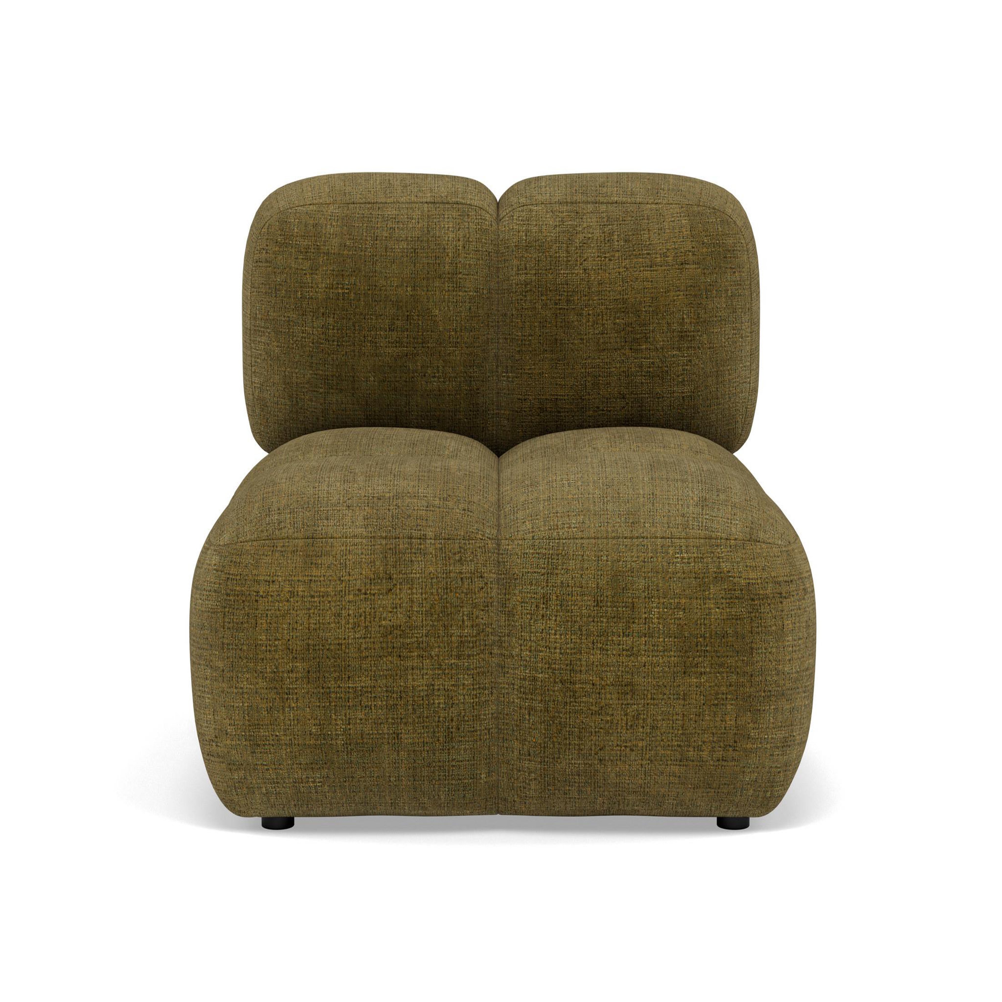 Voir la diapositive 1 : LISA DESIGN Grace - module d'assise en velours texturé