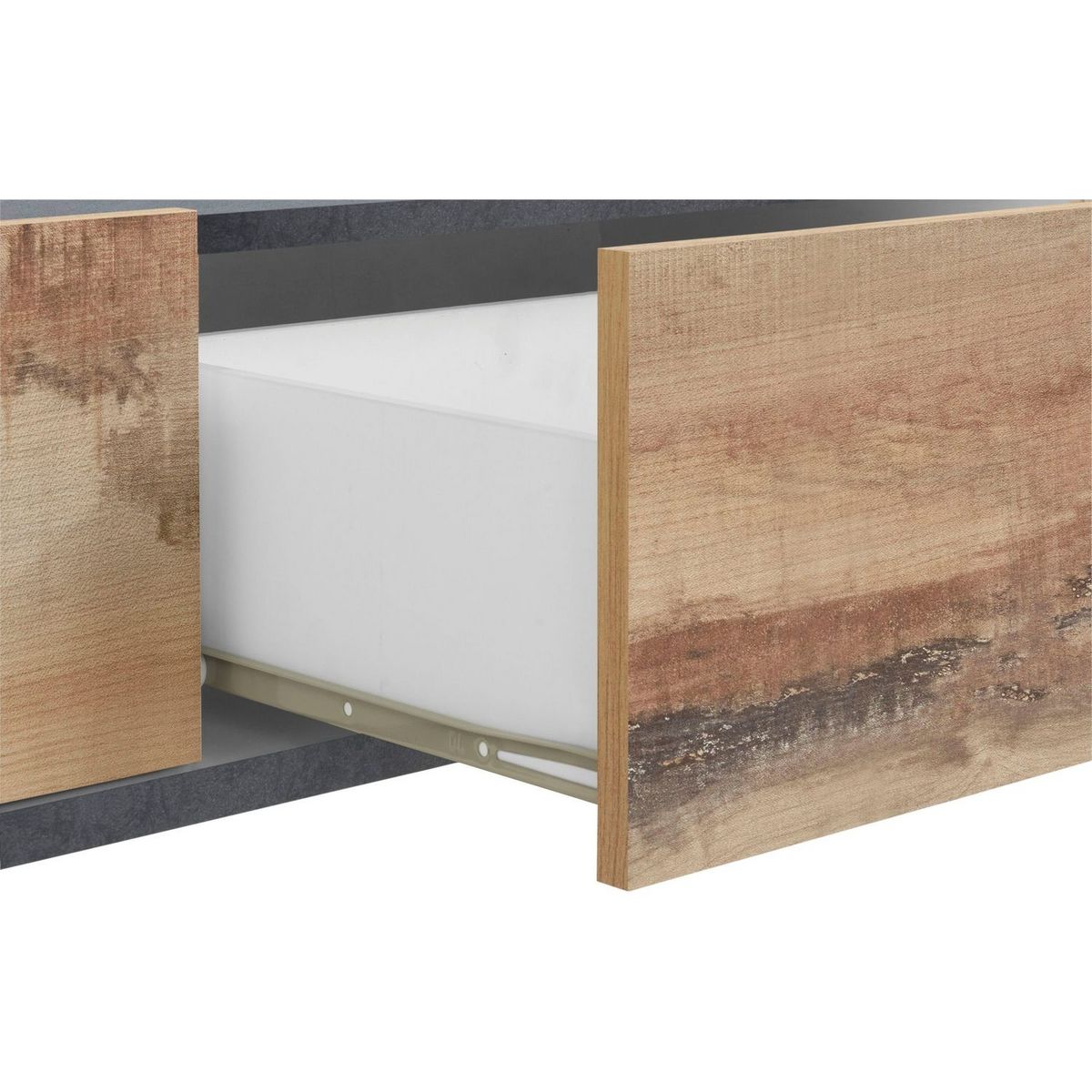 Meuble TV moderne 1 porte 1 tiroir L200cm BARI