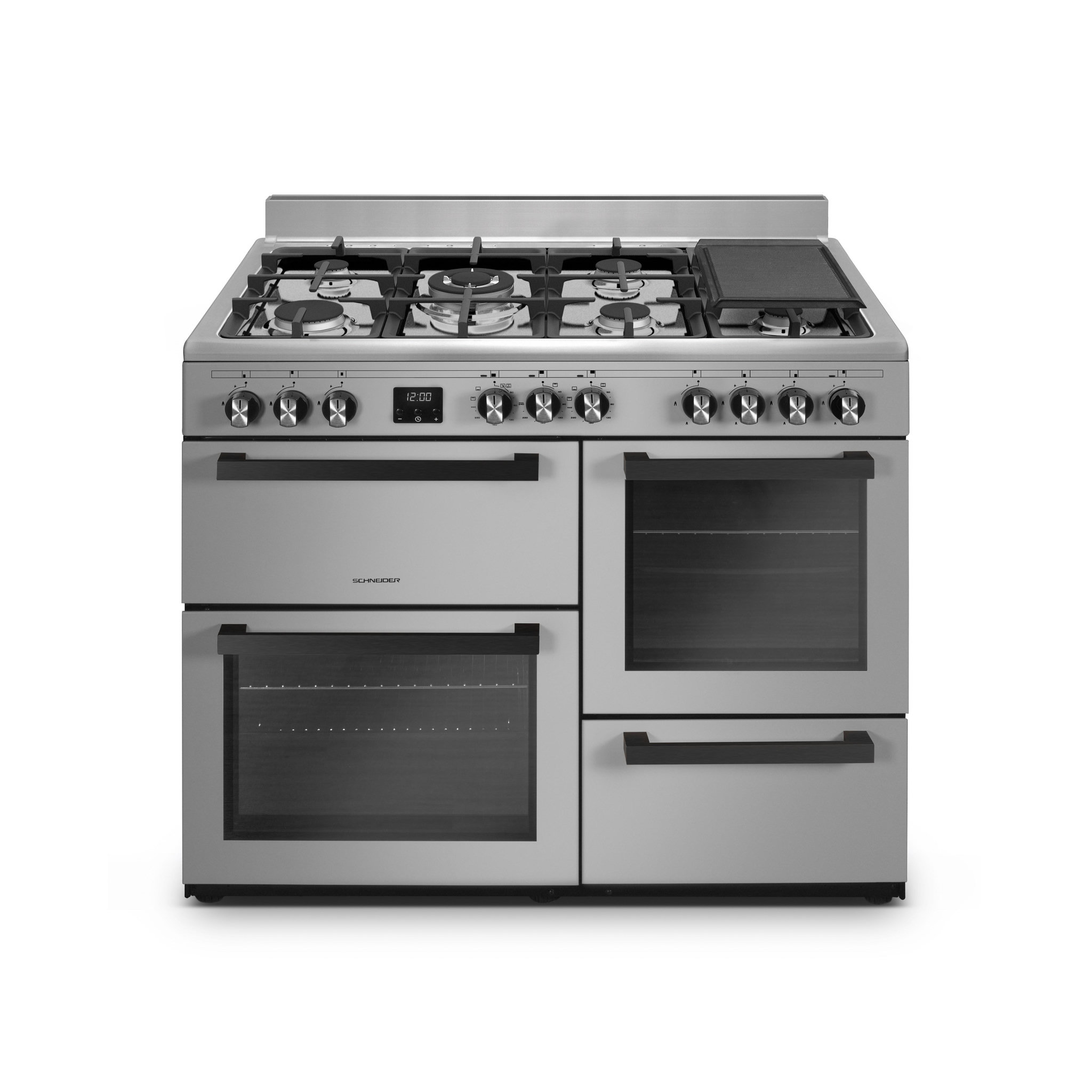 SCHNEIDER Piano de cuisson 7 feux Inox - SCPG71MF-XP