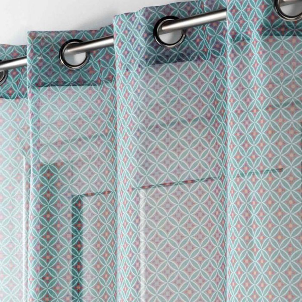 Paris Prix Rideau Voilage à Œillets  Havana  140x240cm Menthe