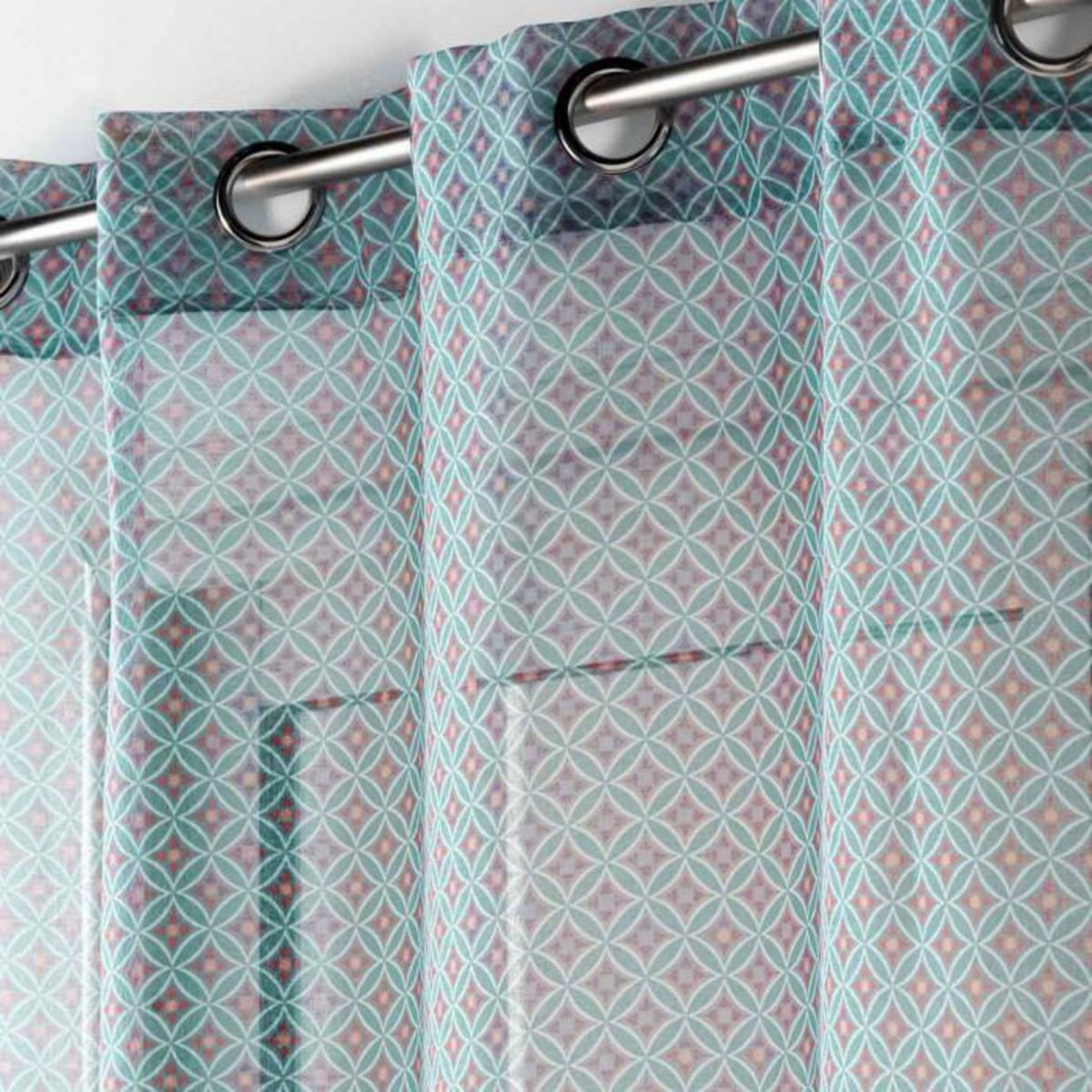 Paris Prix Rideau Voilage à Œillets  Havana  140x240cm Menthe