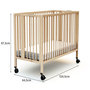 Voir la diapositive 6 : AT4 Lit bébé pliant ESSENTIEL en bois