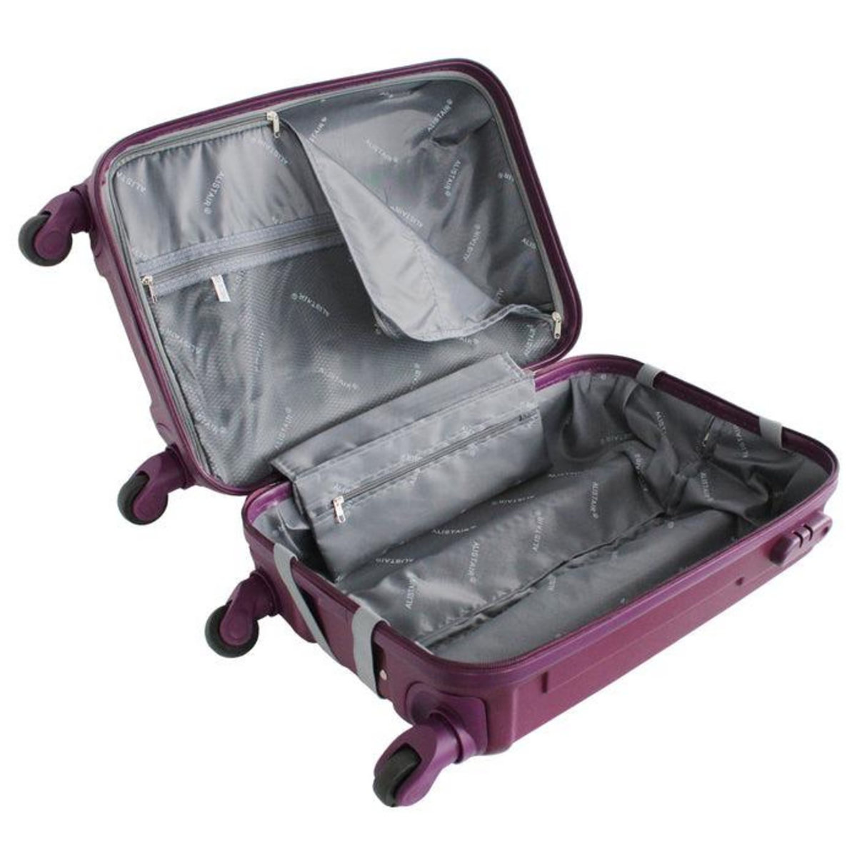 Alistair Valise cabine Alistair - Collection Iron - 4 roues - ABS ultra résistant - Noir
