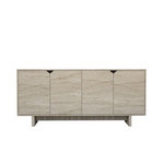Habitat et Jardin Buffet en bois  Turan  - 180 x 40 x 81 cm - Travertin