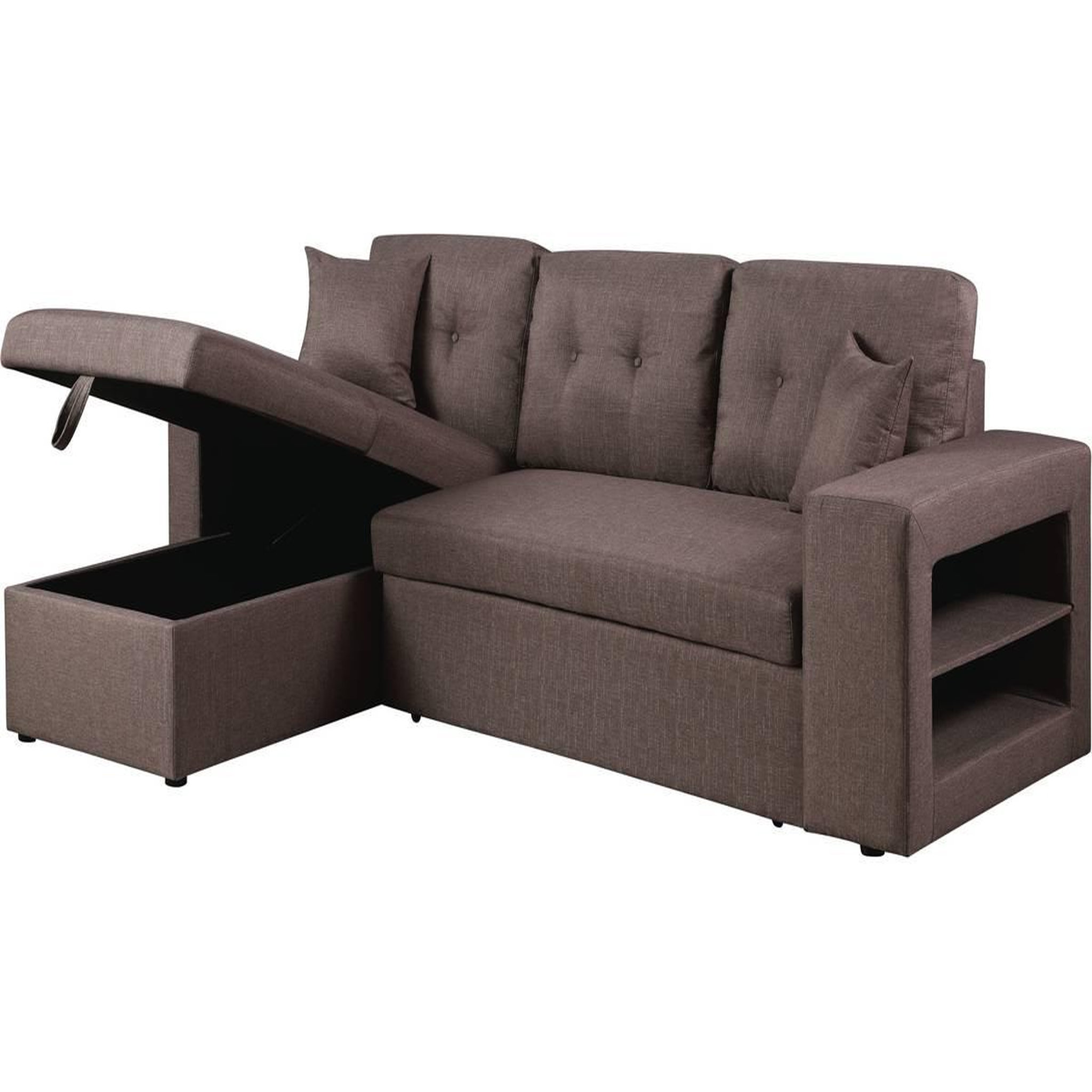Habitat et Jardin Canapé d'angle convertible/réversible  axel  - 3 places - taupe