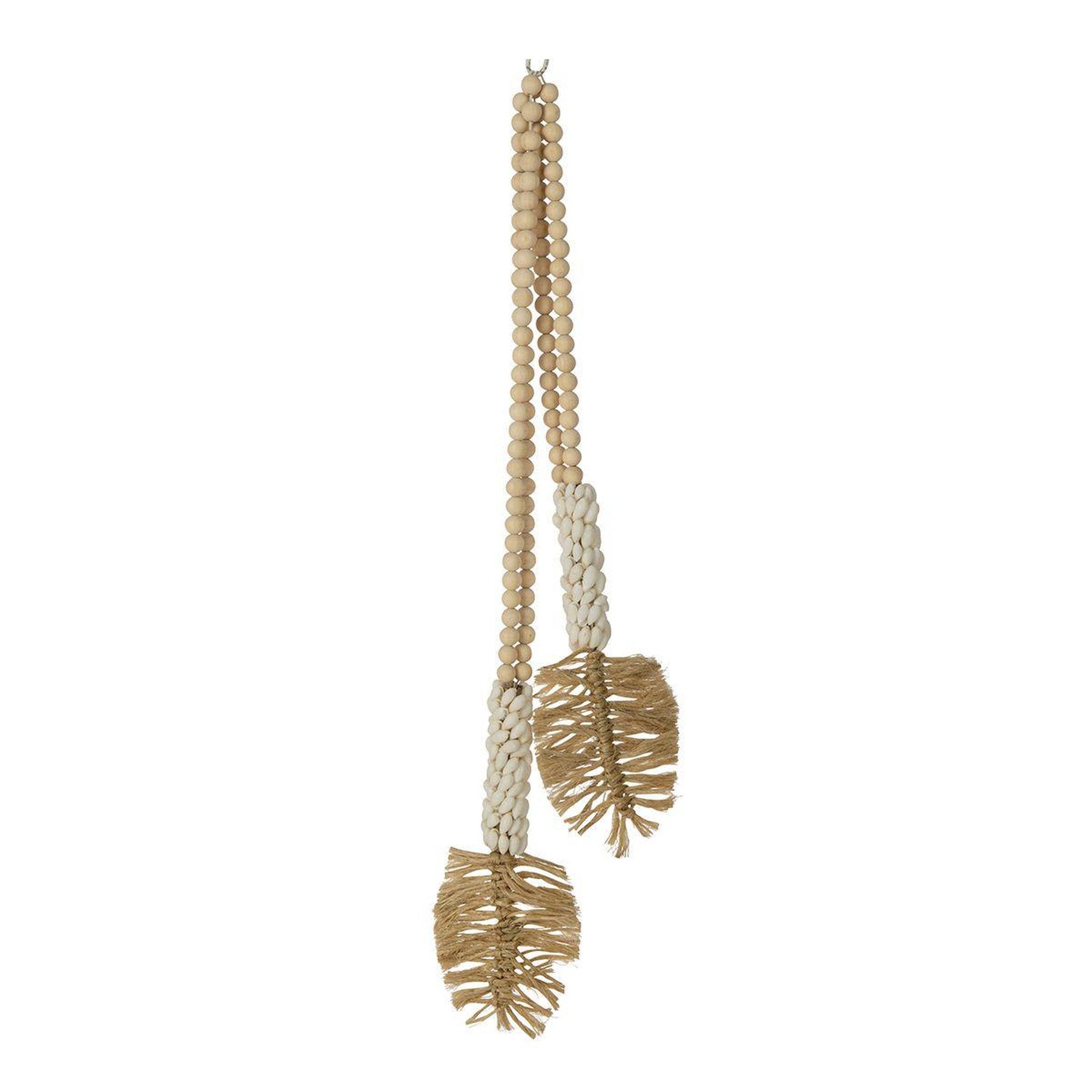 J-LINE Décoration coquillages à suspendre  cauris  66cm naturel