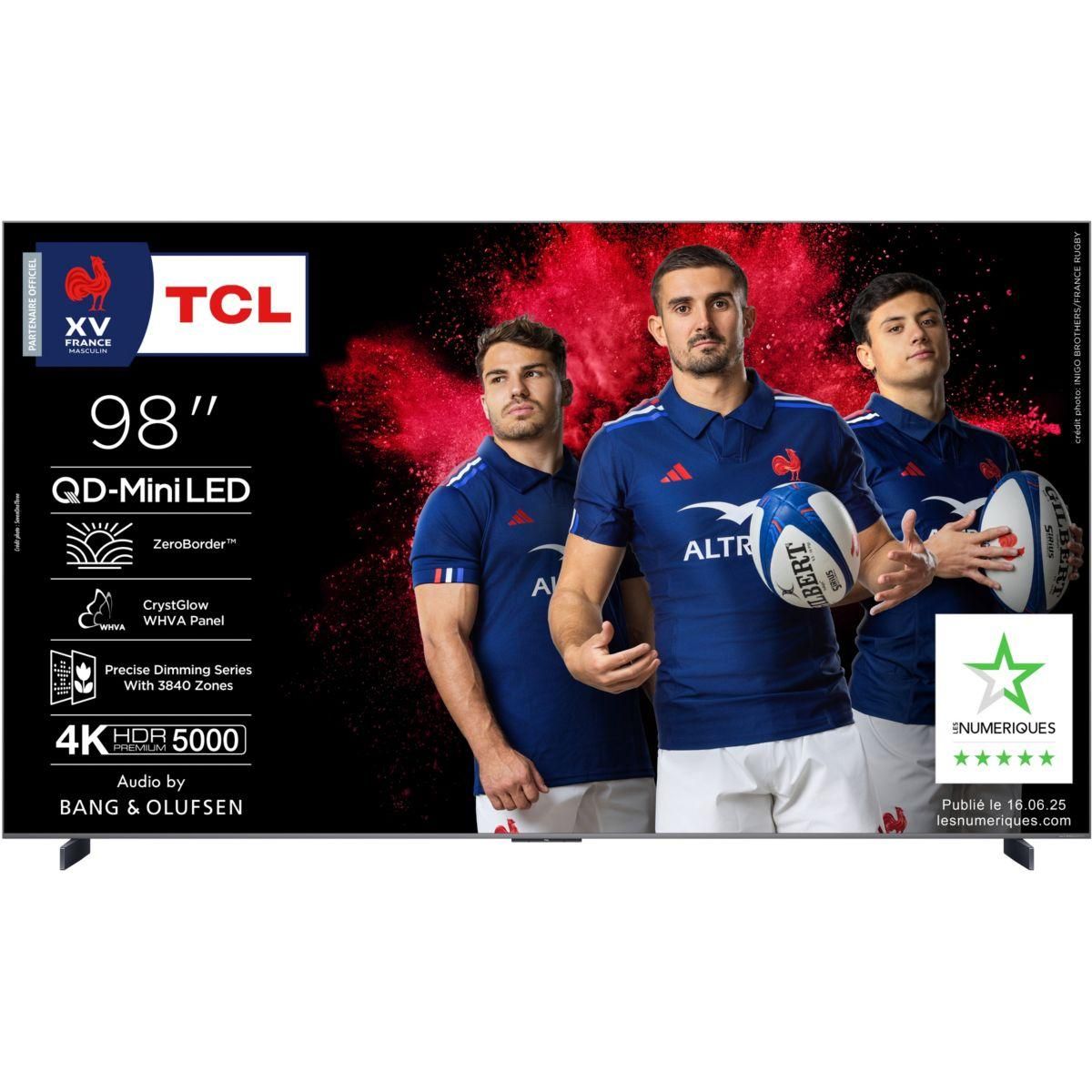 TCL TV Mini Led 98C89K 2025-98 pouces (248cm)