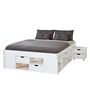 Voir la diapositive 4 : Lit multi-rangements en pin massif 180x200cm SLEEP