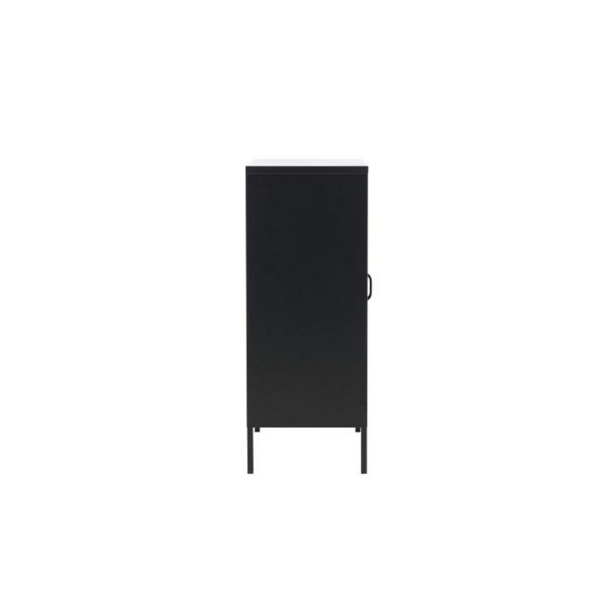 Paris Prix Buffet 2 Portes en Métal  Misha  101cm Noir