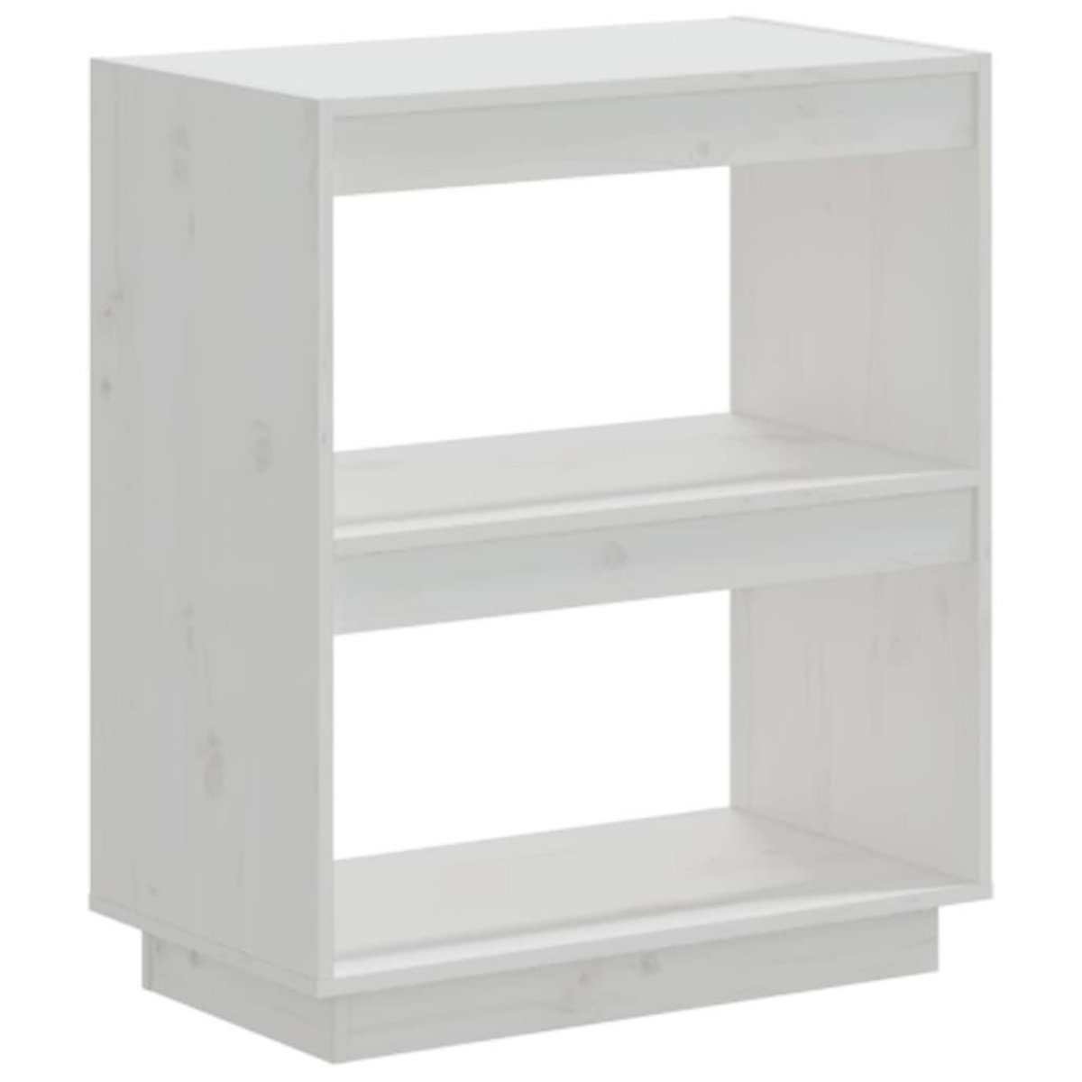 VIDAXL Bibliotheque Blanc 60x35x71 cm Bois de pin massif