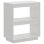Voir la diapositive 2 : VIDAXL Bibliotheque Blanc 60x35x71 cm Bois de pin massif