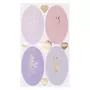 RICO DESIGN Stickers ovales aux motifs floraux Pastel - 36 pièces
