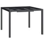 Voir la diapositive 2 : VIDAXL Table de jardin anthracite 100x100x72 cm acier