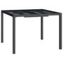 Voir la diapositive 2 : VIDAXL Table de jardin anthracite 100x100x72 cm acier