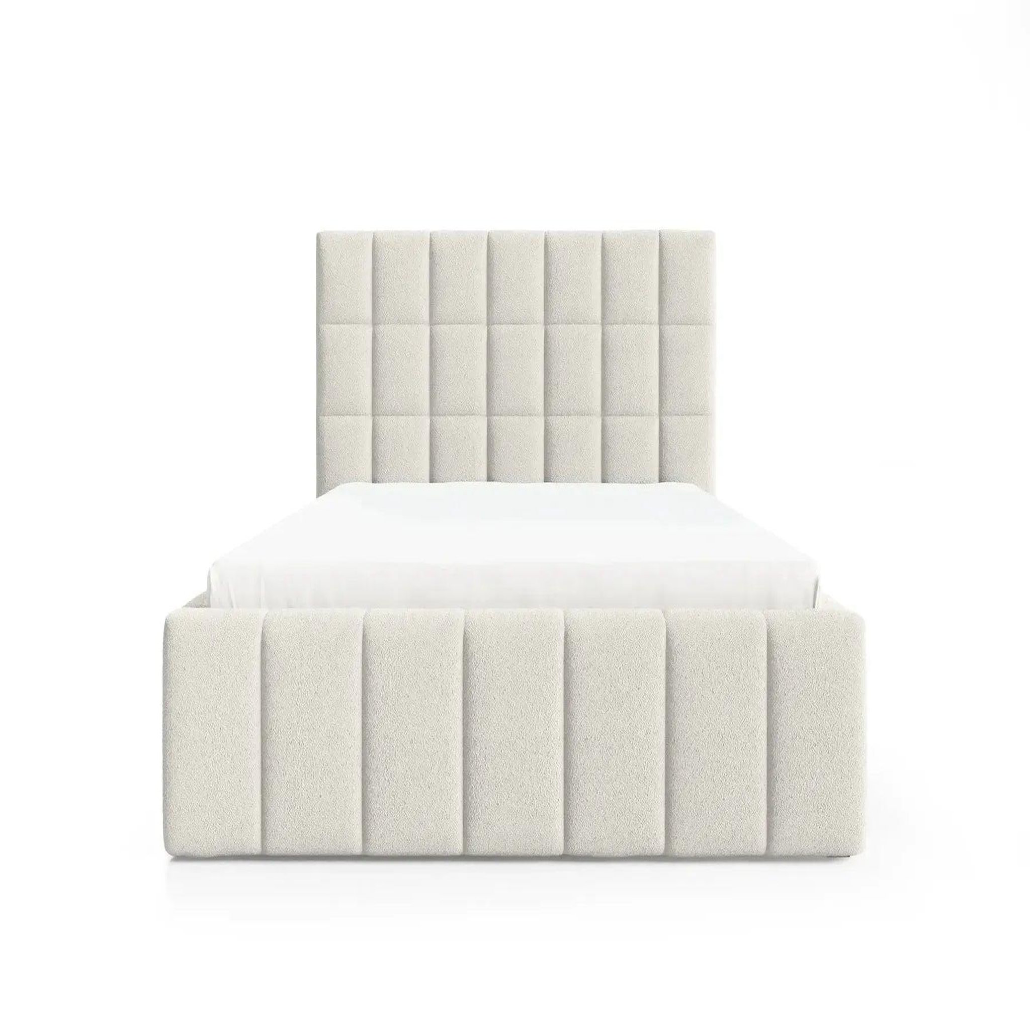 Voir la diapositive 1 : CASANOVA PARIS Florence - lit coffre tissu chenille