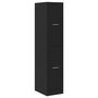 Voir la diapositive 3 : VIDAXL Armoire d apothicaire noir 30x41x144,5 cm bois d ingénierie