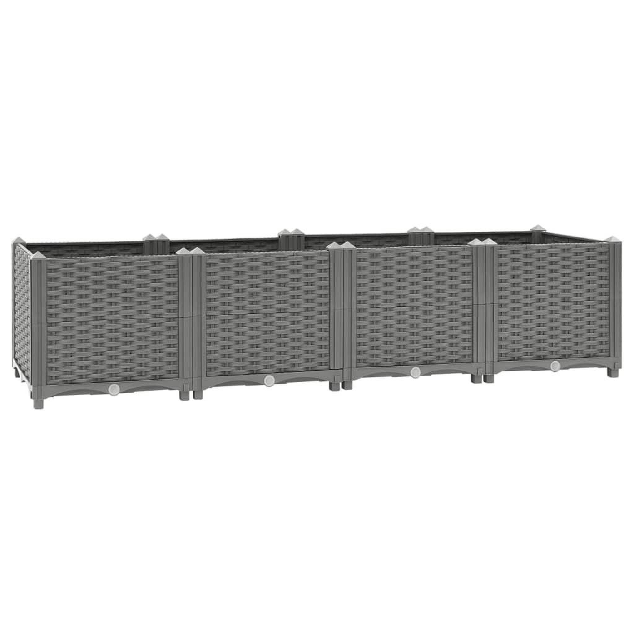 Voir la diapositive 1 : VIDAXL Lit sureleve gris clair 160x40x38 cm Polypropylene