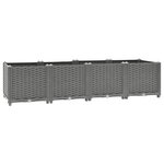 VIDAXL Lit sureleve gris clair 160x40x38 cm Polypropylene