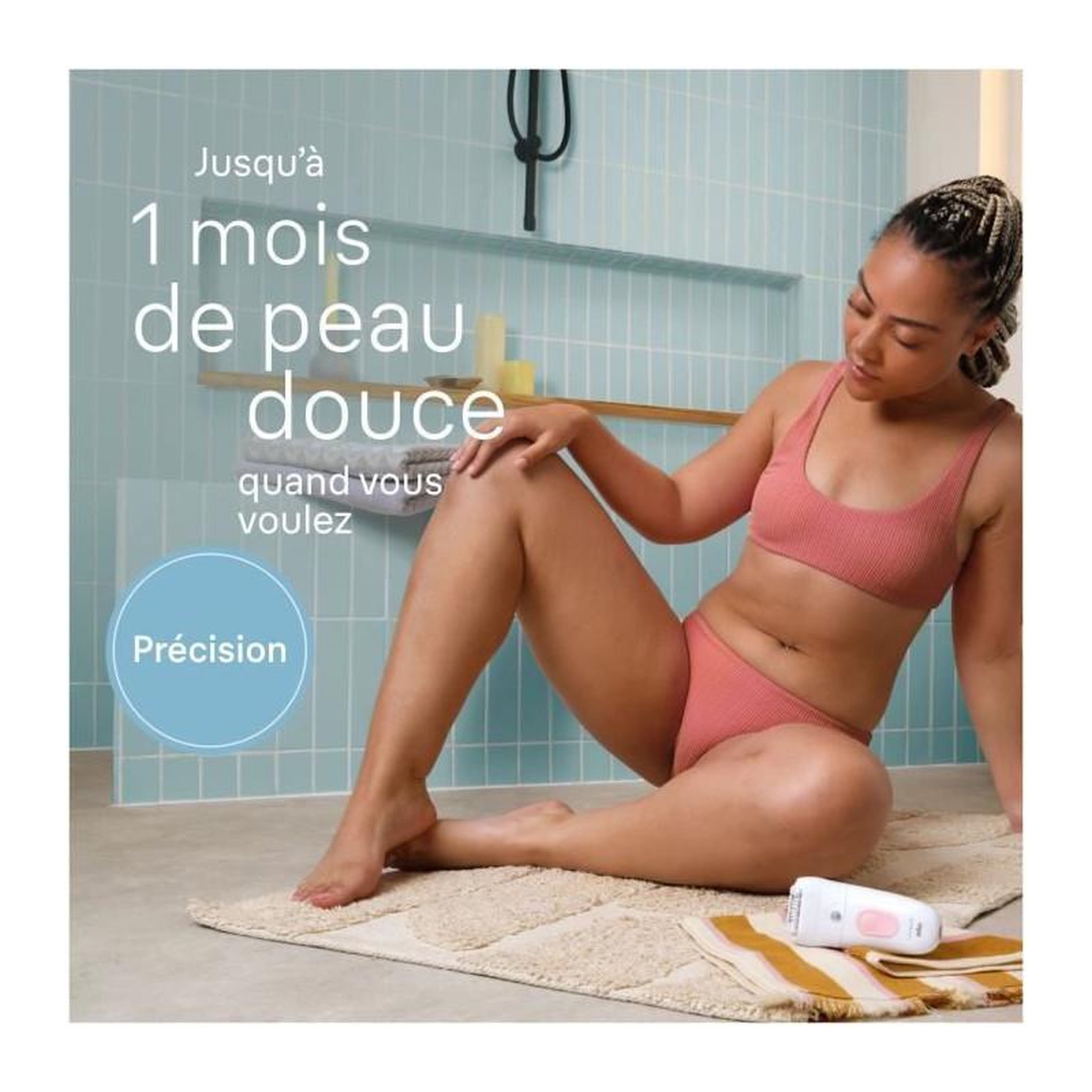 Voir la diapositive 5 : BRAUN Épilateur électrique - BRAUN - Silk-épil 5 - Épilation facile - Peau douce longue durée - 5-060 - Blanc / Rose