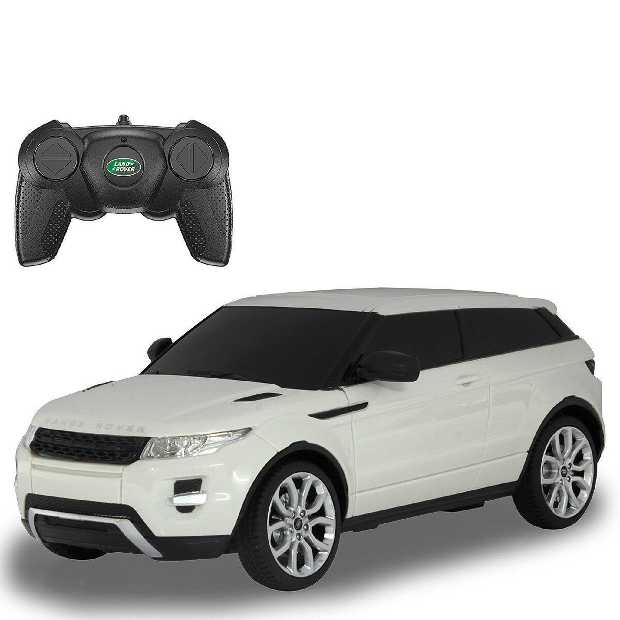 Jamara Voiture télécommandée range rover evoque 1:24 blanc 2,4ghz