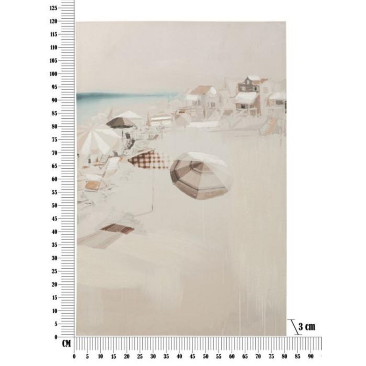 Paris Prix Toile Imprimée Déco  Beach  80x120cm Multicolore