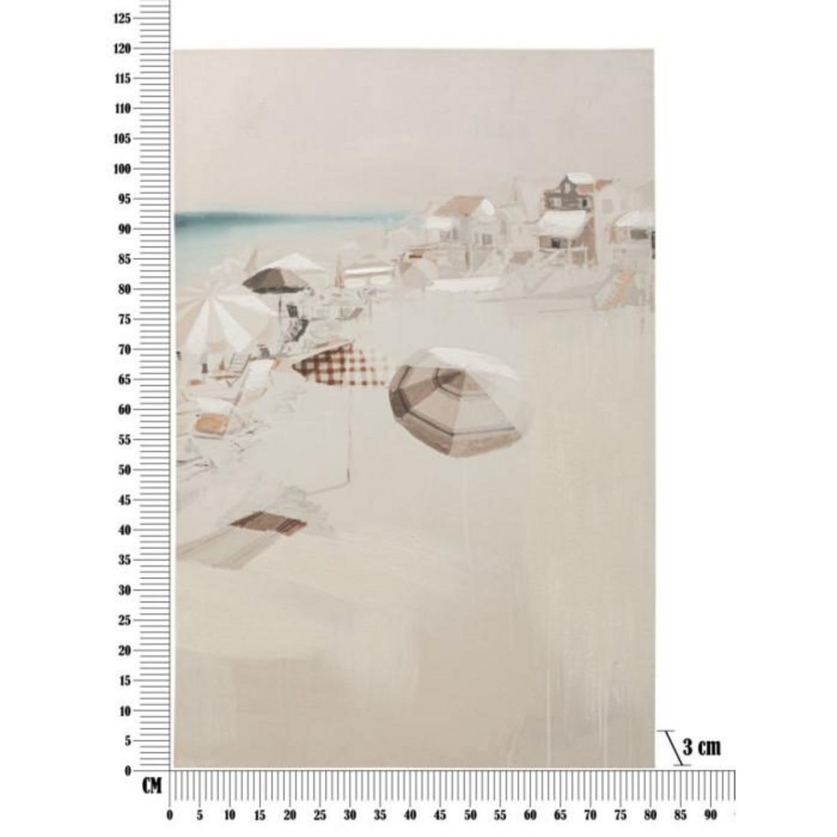 Paris Prix Toile Imprimée Déco  Beach  80x120cm Multicolore
