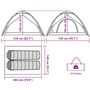 Voir la diapositive 6 : VIDAXL Tente de camping a dome 2 personnes bleu liberation rapide