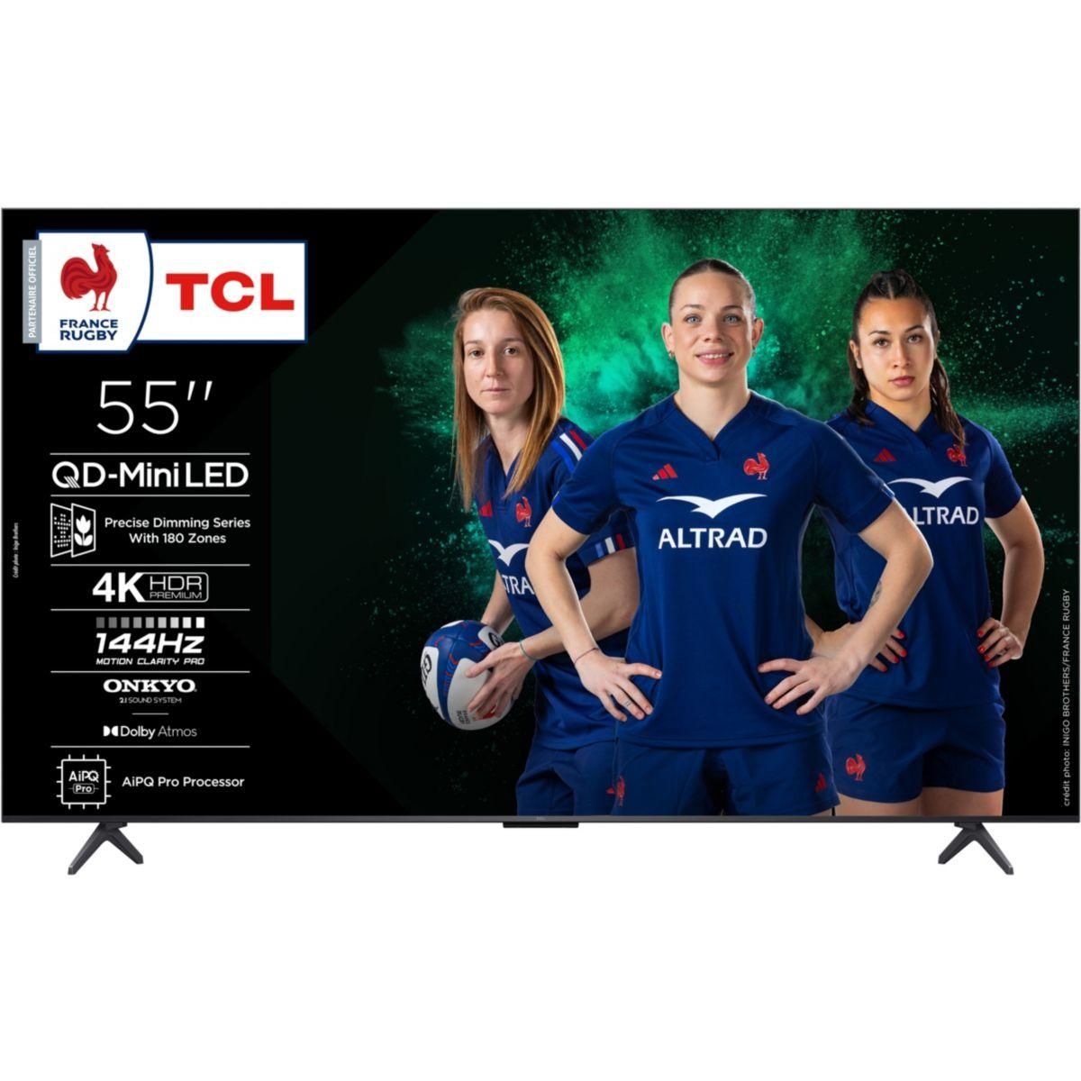 TCL TV Mini Led 55C69K 2025-55 pouces (139cm)