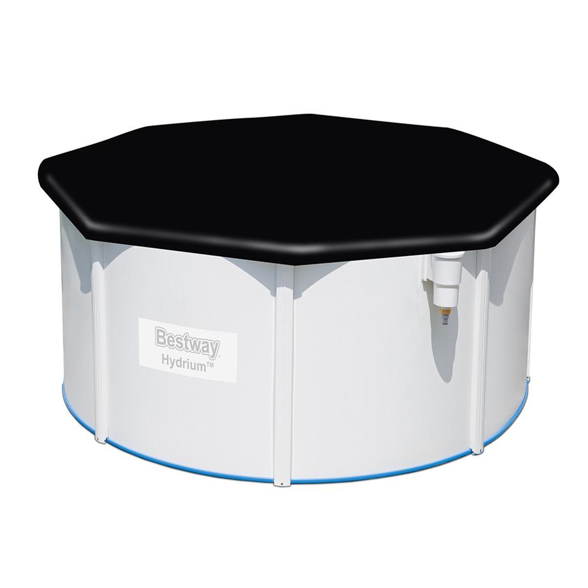 BESTWAY Bâche de protection 4 saisons pour piscine acier Hydrium ronde Ø 3,66 m