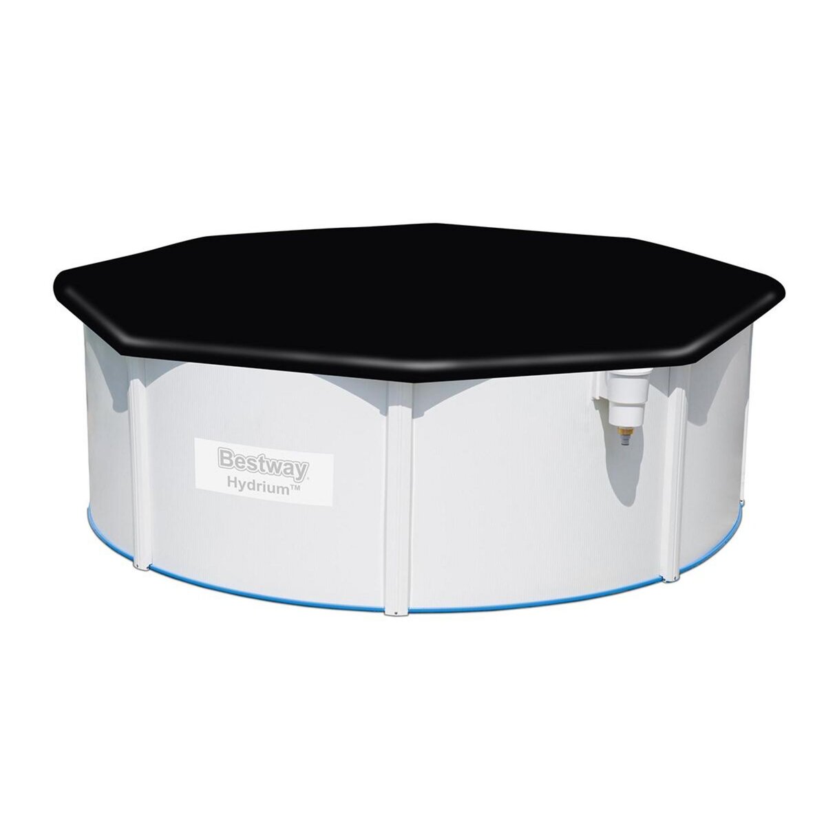 BESTWAY Bâche de protection 4 saisons pour piscine acier Hydrium ronde Ø 3,66 m
