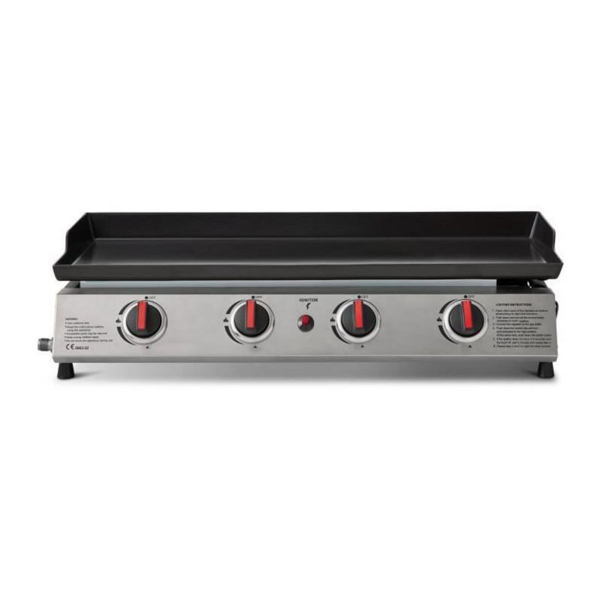 FAVEX Plancha gaz COOKINGBOX CALI - 4 feux