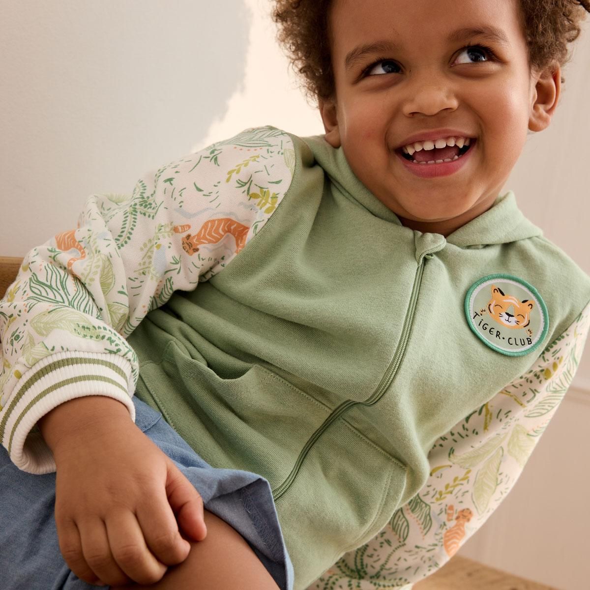 Petit Béguin Sweat à capuche zippé enfant Kanha