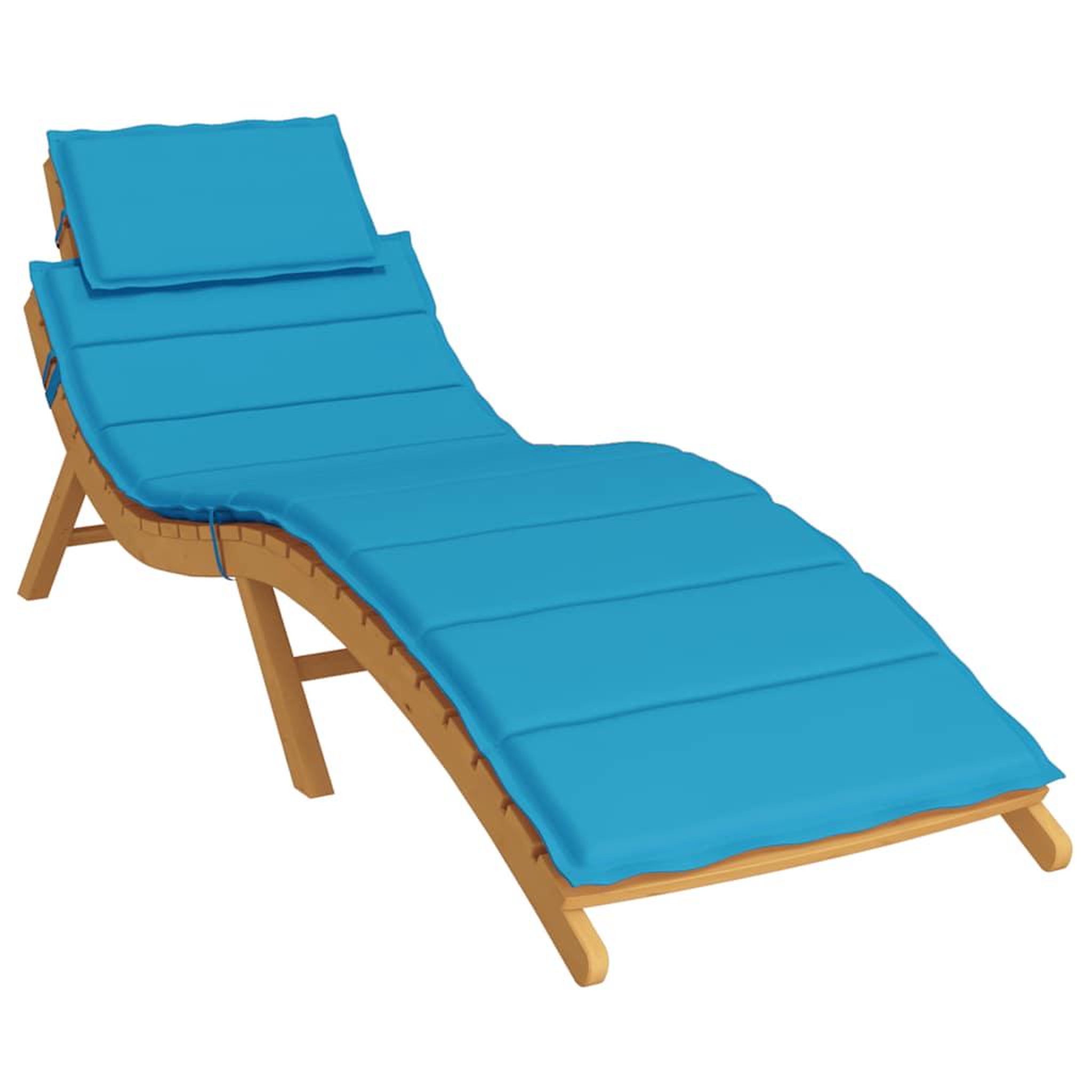 Voir la diapositive 3 : VIDAXL Coussin de chaise longue bleu 186x58x3 cm tissu oxford