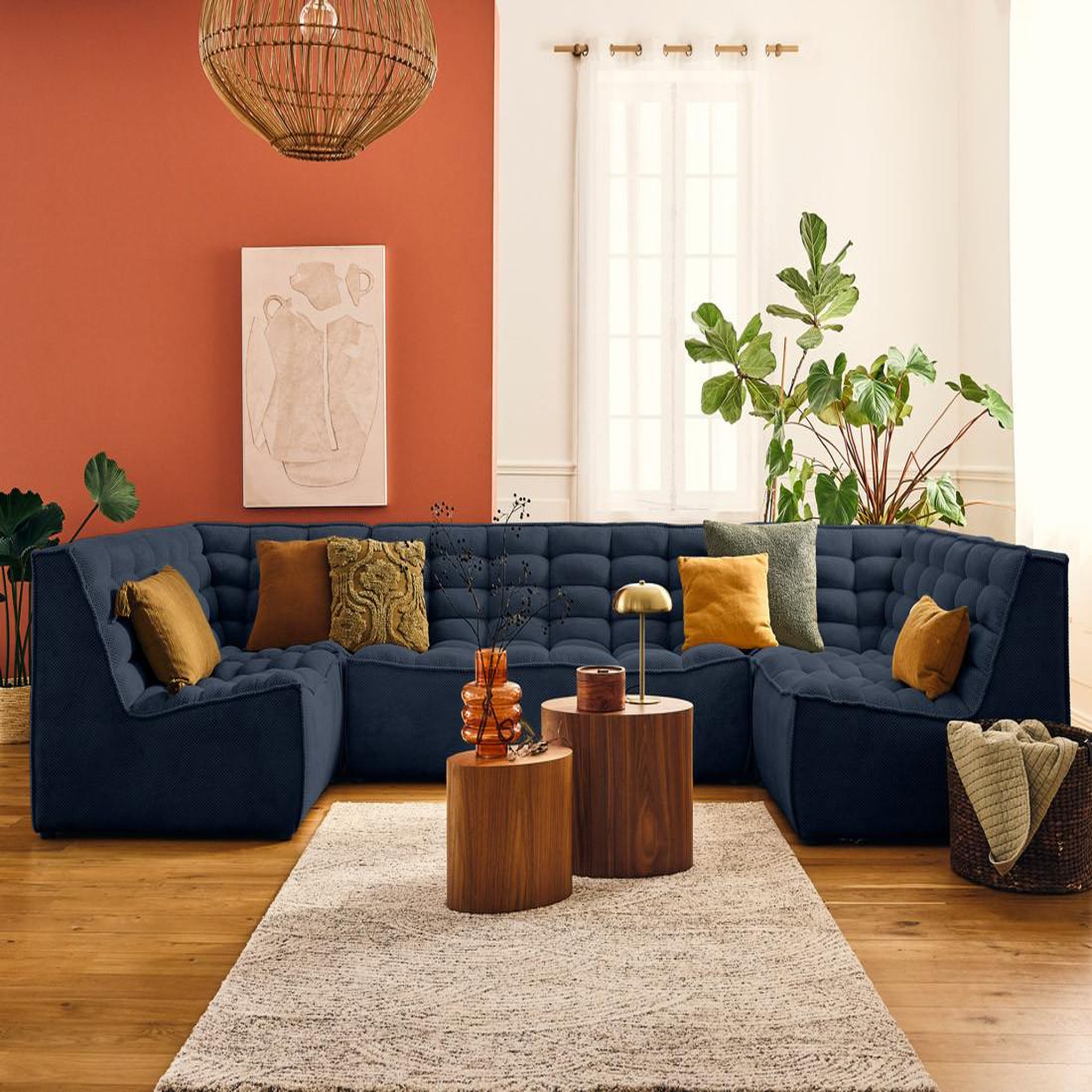 Voir la diapositive 2 : LISA DESIGN Ellie - fauteuil en velours texturé