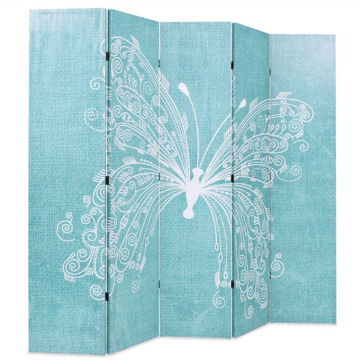 VIDAXL Cloison de separation pliable 200 x 170 cm Papillon Bleu
